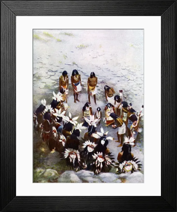 Framed Print : The Hopi flute ceremony Framed Print : The Hopi flute ceremony