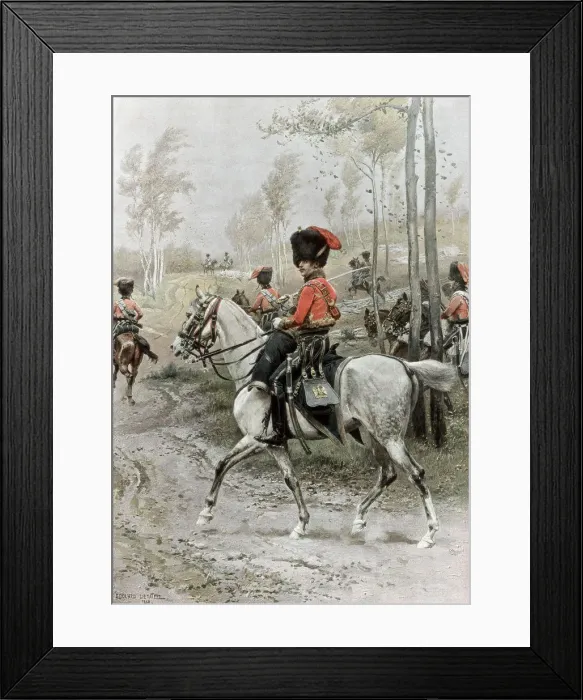 Framed Print : Officer of Hussars, 1889 Framed Print : Officer of Hussars, 1889
