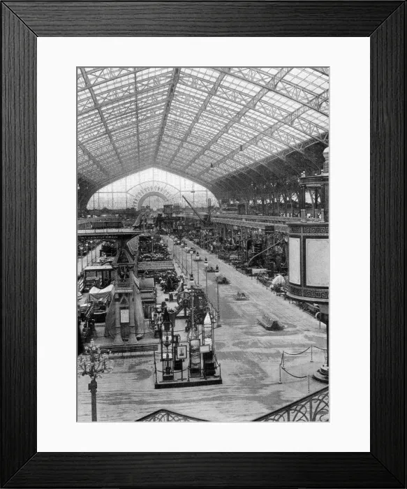 Framed Print : The Gallery of Machinery, Universal Exposition, Paris, 1889 Framed Print : The Gallery of Machinery, Universal Exposition, Paris, 1889