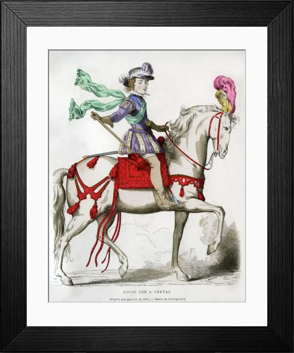 Framed Print : Louis XIII, King of France, 1615 (1882-1884). Artist: Chevignard