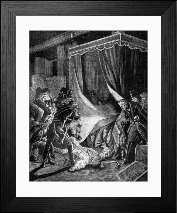 Framed Print : The murder of Tsar Paul I of Russia, March 1801 (1882-1884) Framed Print : The murder of Tsar Paul I of Russia, March 1801 (1882-1884)