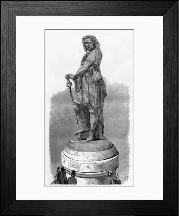 Framed Print : Vercingetorix Memorial at Alesia, near Dijon, France, 1882-1884 Framed Print : Vercingetorix Memorial at Alesia, near Dijon, France, 1882-1884