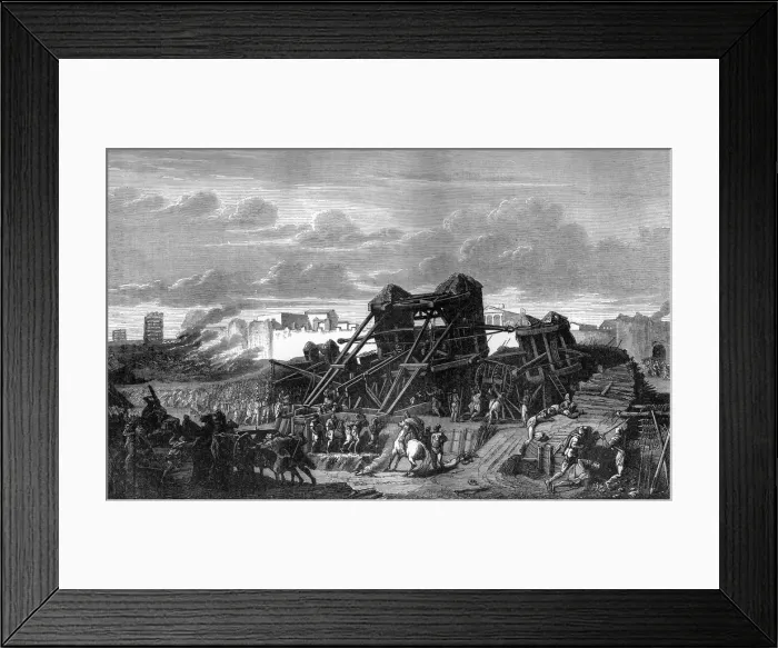 Framed Print : Siege of Marseilles by Julius Caesar, 1882-1884 Framed Print : Siege of Marseilles by Julius Caesar, 1882-1884