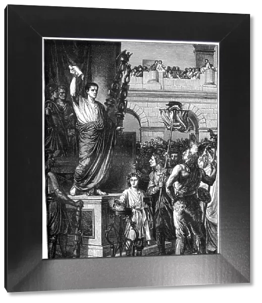 Augustus presents the constitution, Lyon, France, 10 BC (1882-1884)