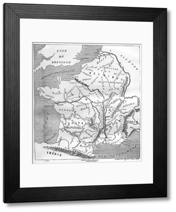 Framed Print : A map of Gaul during the time of Augustus, 1848, (1882-1884). Artist: MacCarthy Framed Print : A map of Gaul during the time of Augustus, 1848, (1882-1884). Artist: MacCarthy