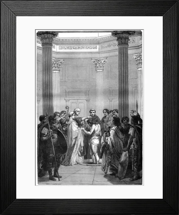 Framed Print : The Baptism of Clovis, 496 (1882-1884) Framed Print : The Baptism of Clovis, 496 (1882-1884)
