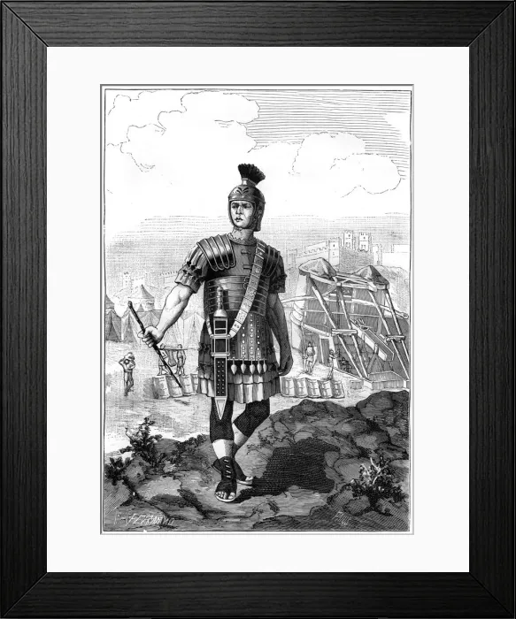 Framed Print : Roman centurion conquering the Gauls under Julius Caesar, 1st century BC (1882-1884) Framed Print : Roman centurion conquering the Gauls under Julius Caesar, 1st century BC (1882-1884)