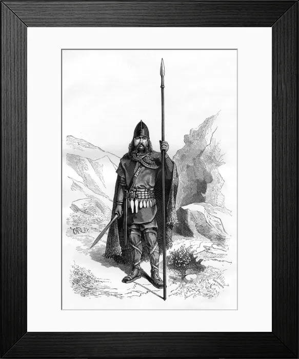 Framed Print : Frankish chief, c5th century (1882-1884). Artist: Dietrich Framed Print : Frankish chief, c5th century (1882-1884). Artist: Dietrich