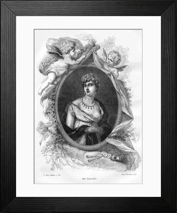 Framed Print : Madame Tallien, late 18th century (1882-1884). Artist: Charaire et fils Framed Print : Madame Tallien, late 18th century (1882-1884). Artist: Charaire et fils