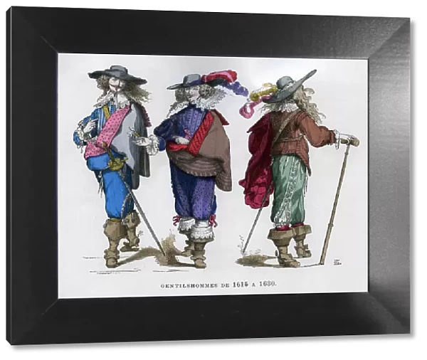French gentlemens costume, 1615-1630 (1882-1884)