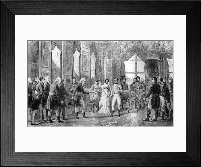 Framed Print : Napoleon Bonaparte is proclaimed Emperor of the French at Saint-Cloud, 18th May 1804 (1882-1884) Framed Print : Napoleon Bonaparte is proclaimed Emperor of the French at Saint-Cloud, 18th May 1804 (1882-1884)