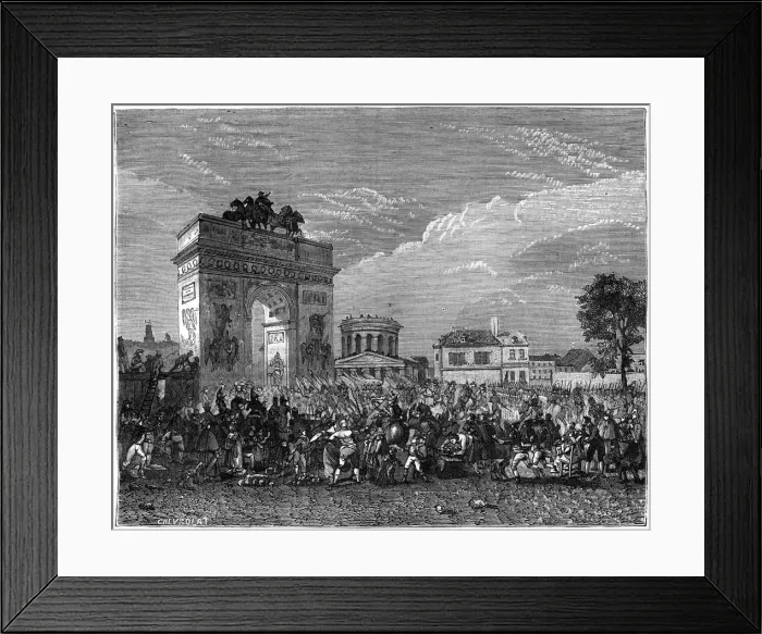 Framed Print : Entry of the National Guard into Paris, after the Prussian campaign, 1807 (1882-1884) Framed Print : Entry of the National Guard into Paris, after the Prussian campaign, 1807 (1882-1884)
