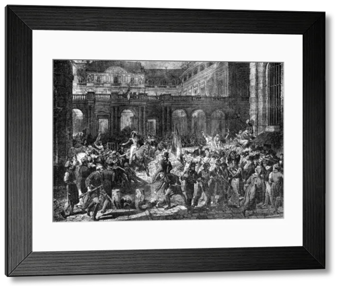 Framed Print : The Duke of Orleans leaves the Royal Palace, Paris, 31st July 1830 (1882-1884) Framed Print : The Duke of Orleans leaves the Royal Palace, Paris, 31st July 1830 (1882-1884)