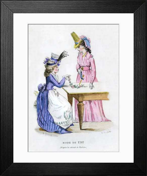 Framed Print : Fashion of 1792 (1882-1884) Framed Print : Fashion of 1792 (1882-1884)