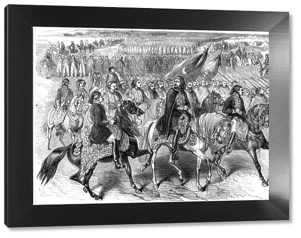 Turkish troops on the march, Kamiesh, Balaclava, Crimea, 1854 (1882-1884)