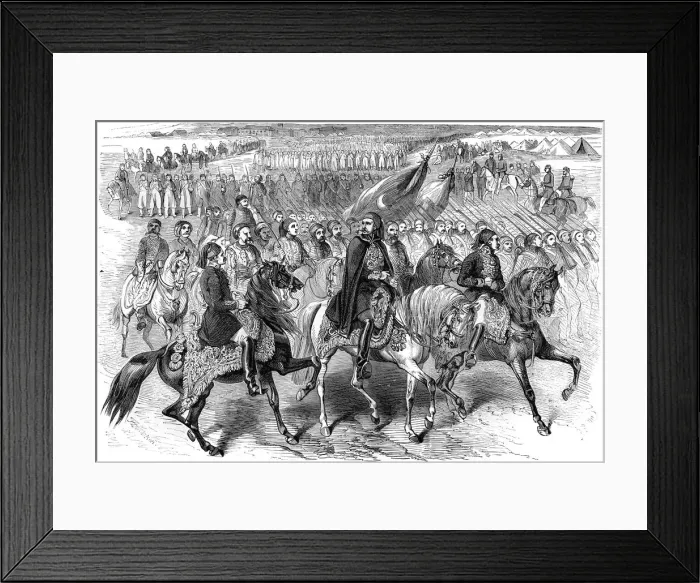 Framed Print : Turkish troops on the march, Kamiesh, Balaclava, Crimea, 1854 (1882-1884) Framed Print : Turkish troops on the march, Kamiesh, Balaclava, Crimea, 1854 (1882-1884)