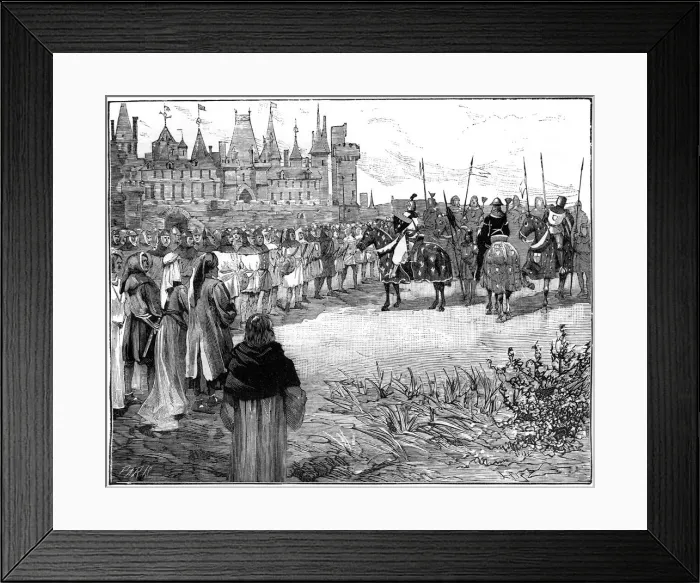 Framed Print : Philip the Fair reviewing five thousand Parisians ready to bear arms, c1285-1314 (1882-1884) Framed Print : Philip the Fair reviewing five thousand Parisians ready to bear arms, c1285-1314 (1882-1884)