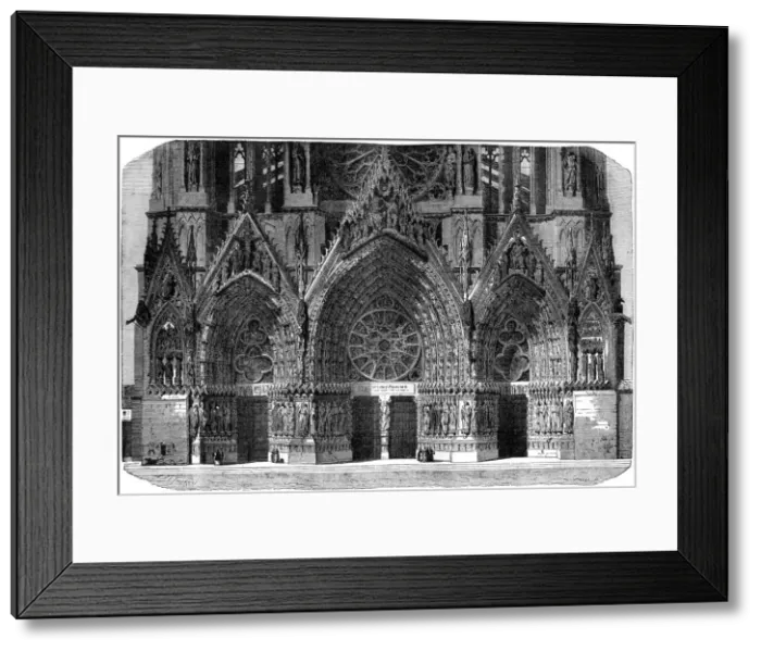 Framed Print : Cathedral of Notre-Dame, Reims, France, 1882-1884. Artist: Gautier Framed Print : Cathedral of Notre-Dame, Reims, France, 1882-1884. Artist: Gautier