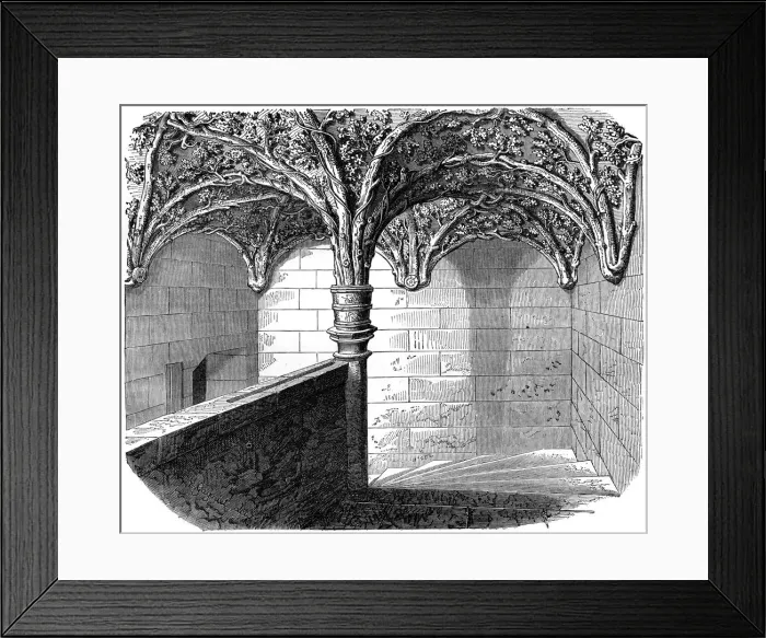 Framed Print : The staircase of the Hotel de Bourgogne, Paris, 1882-1884 Framed Print : The staircase of the Hotel de Bourgogne, Paris, 1882-1884