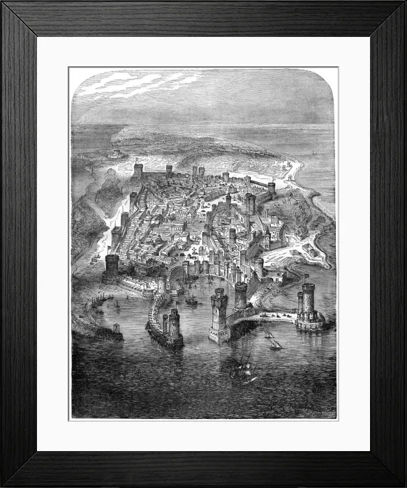 Framed Print : A view of Rhodes, 1480 (1882-1884) Framed Print : A view of Rhodes, 1480 (1882-1884)