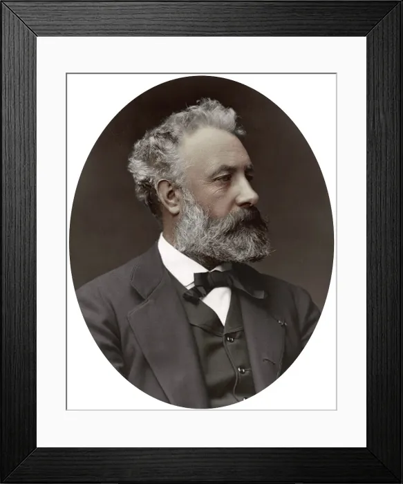 Framed Print : Jules Verne, French novelist, 1877. Artist: Lock & Whitfield Framed Print : Jules Verne, French novelist, 1877. Artist: Lock & Whitfield