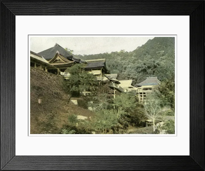 Framed Print : Kiyomizu Temple, Kyoto, Japan, 1904 Framed Print : Kiyomizu Temple, Kyoto, Japan, 1904