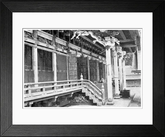 Framed Print : Ieyasu Temple, Japan, 1904
