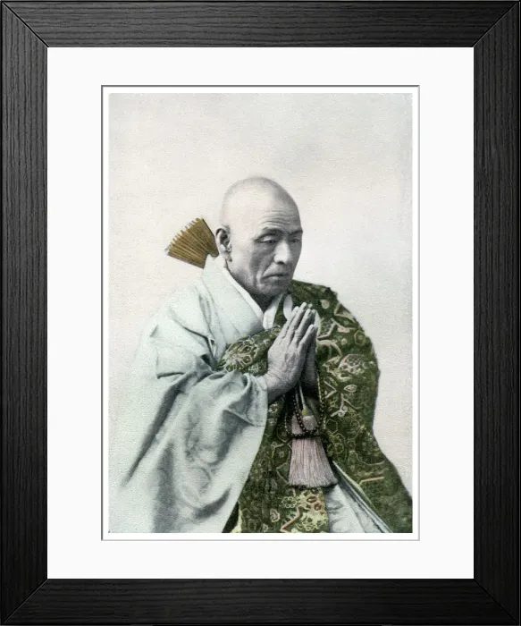 Framed Print : A Buddhist priest, 1904 Framed Print : A Buddhist priest, 1904