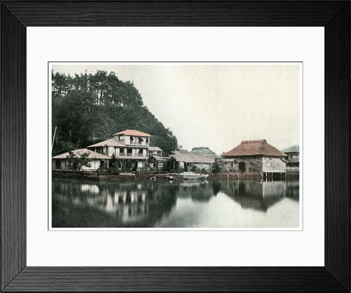 Framed Print : Small summer hotel, Kanazawa, Japan, 1904 Framed Print : Small summer hotel, Kanazawa, Japan, 1904