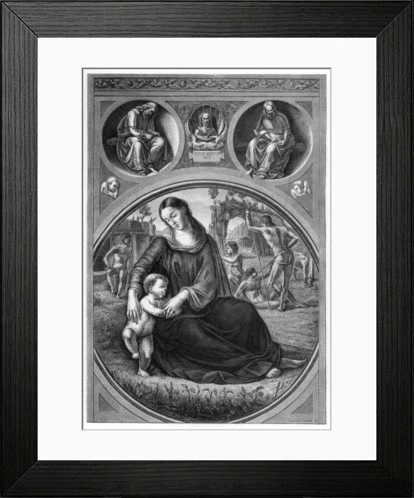 Framed Print : Madonna and Child, c1490 (1870). Artist: J Guillaume Framed Print : Madonna and Child, c1490 (1870). Artist: J Guillaume