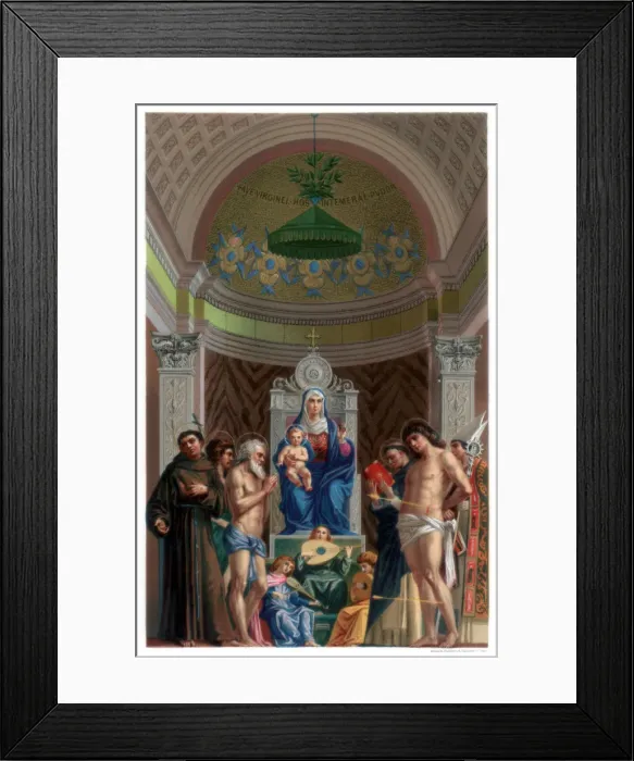 Framed Print : San Giobbe Altarpiece, c1478 (1870). Artist: Franz Kellerhoven Framed Print : San Giobbe Altarpiece, c1478 (1870). Artist: Franz Kellerhoven