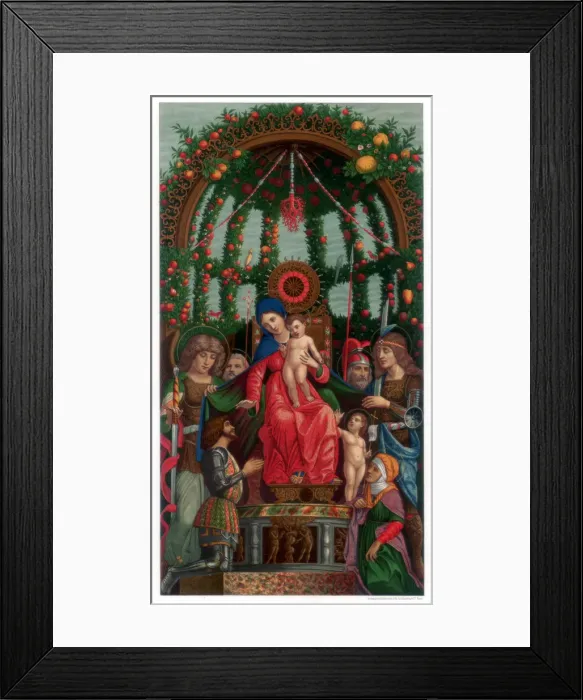 Framed Print : Madonna of Victory, 1496 (1870). Artist: Franz Kellerhoven Framed Print : Madonna of Victory, 1496 (1870). Artist: Franz Kellerhoven