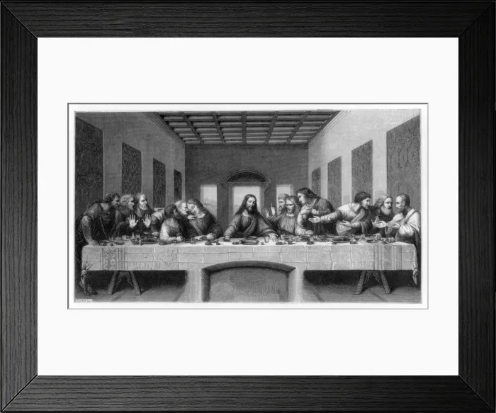 Framed Print : The Last Supper, 1498 (1870) Framed Print : The Last Supper, 1498 (1870)