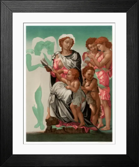 Framed Print : The Manchester Madonna, c1497 (1870). Artist: Franz Kellerhoven Framed Print : The Manchester Madonna, c1497 (1870). Artist: Franz Kellerhoven