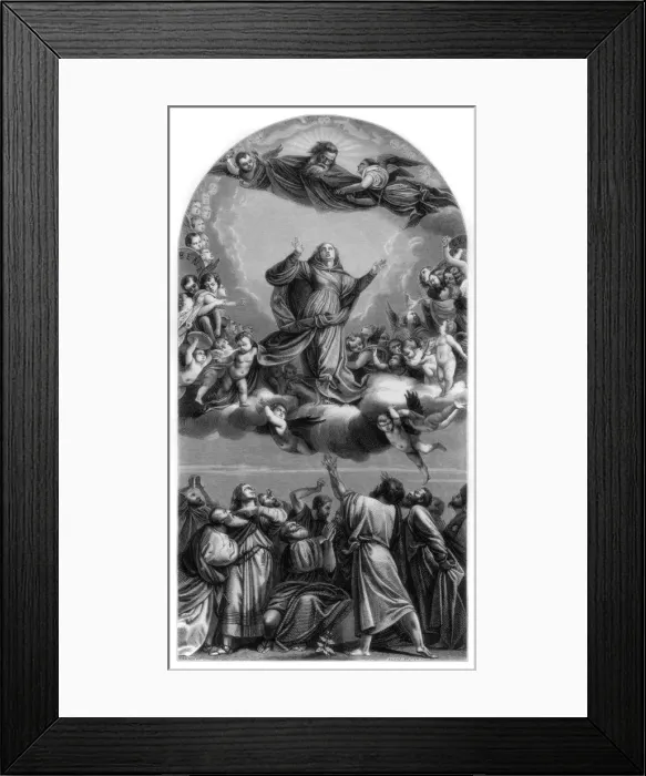 Framed Print : Assumption of the Virgin, 1516-1518 (1870). Artist: Roland Brunier