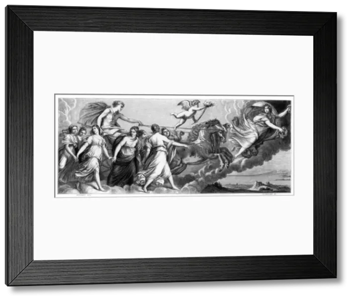Framed Print : Aurora (Dawn), 1613-1614 (1870). Artist: Perrichon Framed Print : Aurora (Dawn), 1613-1614 (1870). Artist: Perrichon