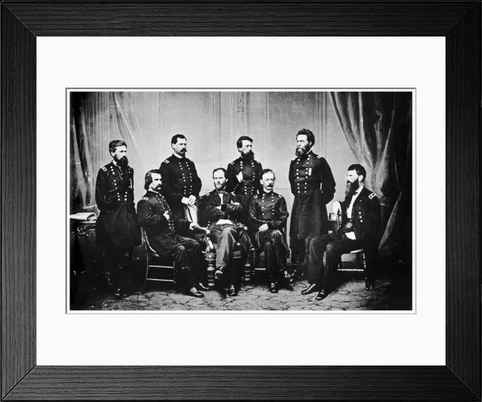 Framed Print : William Tecumseh Sherman and his Generals, American Civil War, 1865 (1955) Framed Print : William Tecumseh Sherman and his Generals, American Civil War, 1865 (1955)