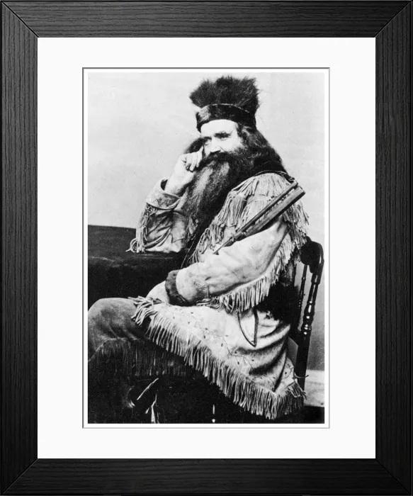 Framed Print : Seth Kinman, American hunter, 1860s (1955) Framed Print : Seth Kinman, American hunter, 1860s (1955)