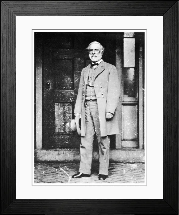 Framed Print : General Robert E Lee, American Confederate soldier, 1865 (1955) Framed Print : General Robert E Lee, American Confederate soldier, 1865 (1955)
