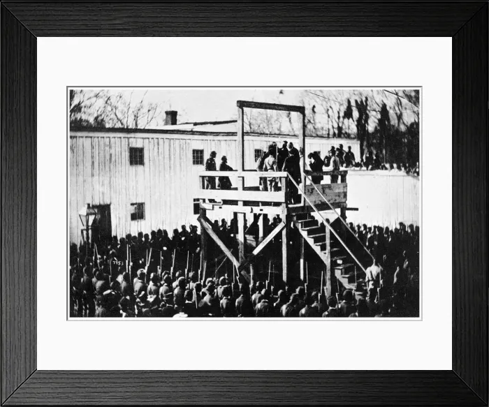 Framed Print : The hanging of Henry Wirz, Washington DC, USA, 1865 (1955) Framed Print : The hanging of Henry Wirz, Washington DC, USA, 1865 (1955)