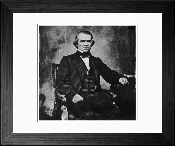 Framed Print : Andrew Johnson, 17th President of the United States, 1860s (1955) Framed Print : Andrew Johnson, 17th President of the United States, 1860s (1955)