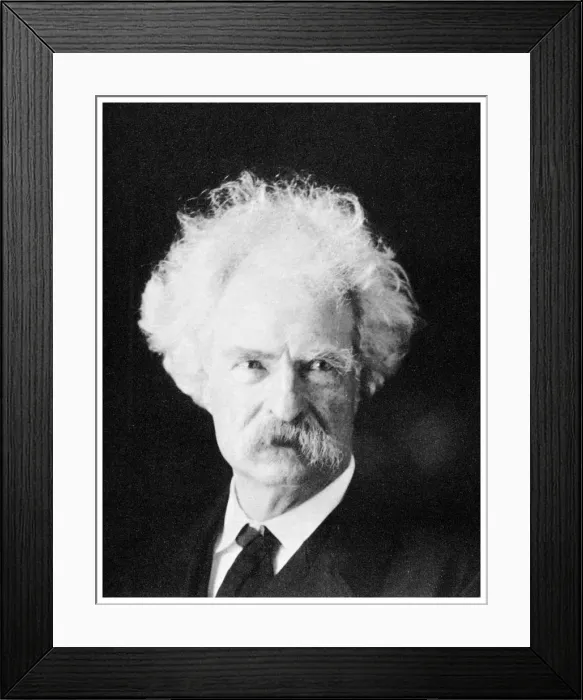 Framed Print : Mark Twain, American novelist, in his later years, c1890s (1955) Framed Print : Mark Twain, American novelist, in his later years, c1890s (1955)