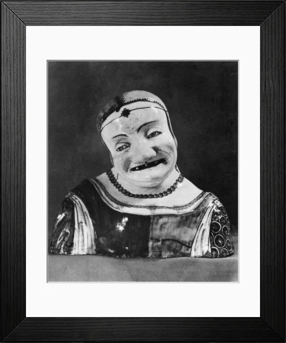 Framed Print : Maiolica portrait bust, late 15th century (1958) Framed Print : Maiolica portrait bust, late 15th century (1958)