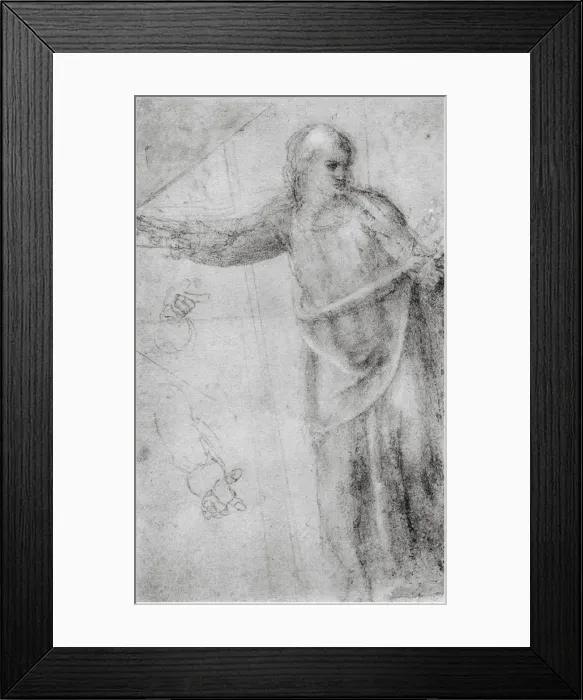Framed Print : Study for a figure of Christ, c1555 (1958) Framed Print : Study for a figure of Christ, c1555 (1958)