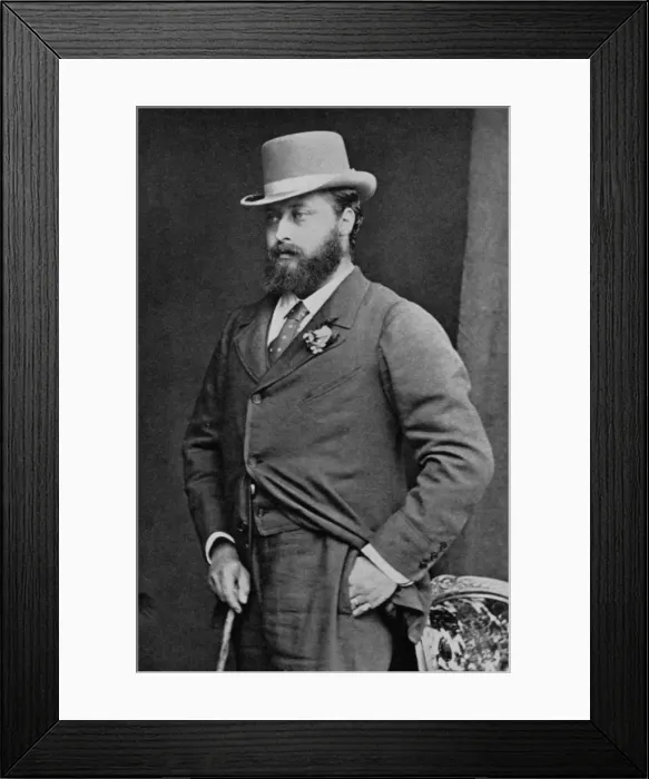 Framed Print : The Prince of Wales, 1870, (1964). Artist: Russell & Sons Framed Print : The Prince of Wales, 1870, (1964). Artist: Russell & Sons