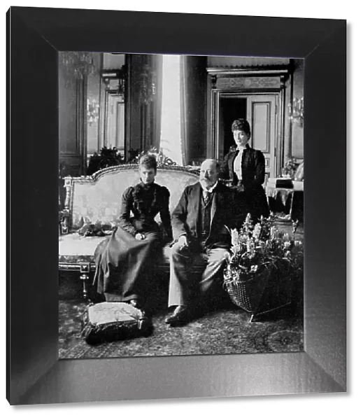 The Dowager Empress of Russia, King Edward VII and Queen Alexandra, May 1900 (1964)