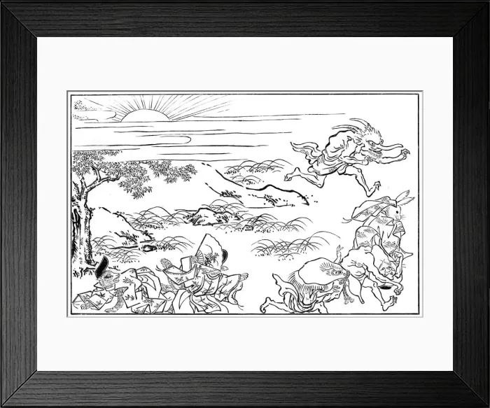 Framed Print : Scene from the Nocturnal Journey of the Demon Legion, 15th century(?) (1886) Framed Print : Scene from the Nocturnal Journey of the Demon Legion, 15th century(?) (1886)
