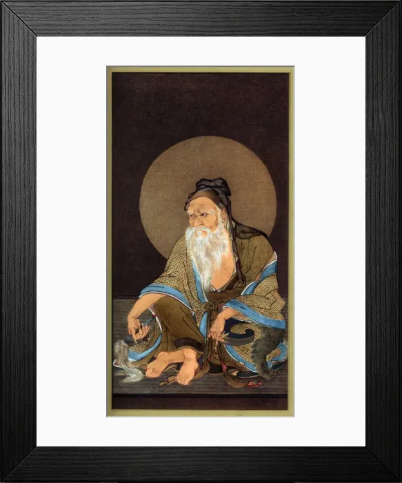 Framed Print : Portrait of Vimalakirti, 15th century (1886). Artist: Wilhelm Greve Framed Print : Portrait of Vimalakirti, 15th century (1886). Artist: Wilhelm Greve