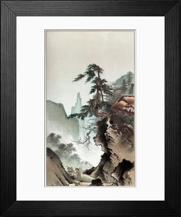 Framed Print : Chinese landscape, 16th century (1886). Artist: Witherby & Co Framed Print : Chinese landscape, 16th century (1886). Artist: Witherby & Co