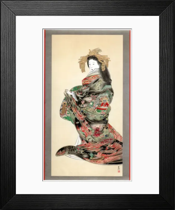Framed Print : Jigoku Reigan, 19th century (1886). Artist: Wilhelm Greve